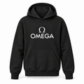 Omega youth pullover hoodie in Black