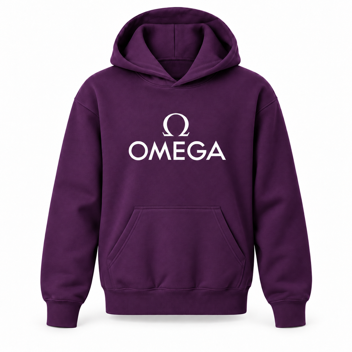 Omega youth pullover hoodie in Purple