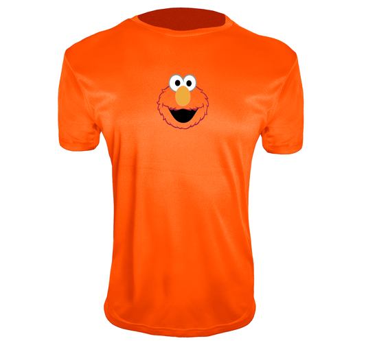 Men's Sesame Street Elmo Face Polyester T-Shirts