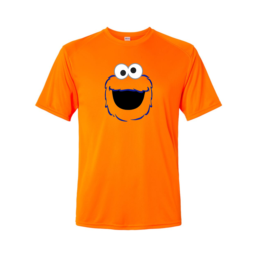 Youth  Sesame Street Cookie Monster face Performance T-Shirt