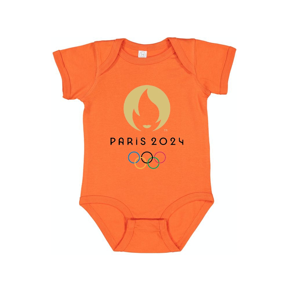 New Olympics 2024 Paris Logo  Baby Romper Onesie