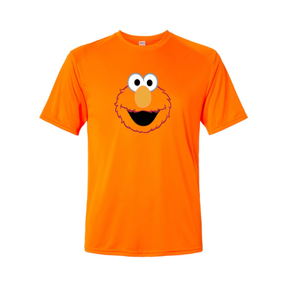 Men's Sesame Street Elmo Face Performance T-Shirt