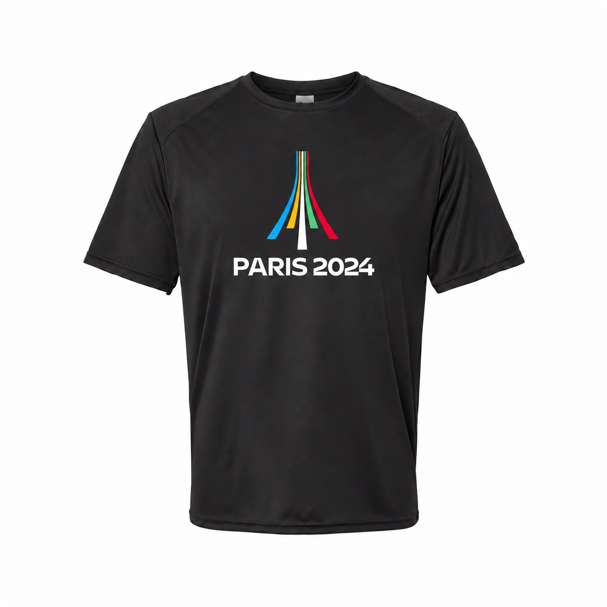 Paris 2024 Olympics youth polyester tee - Black