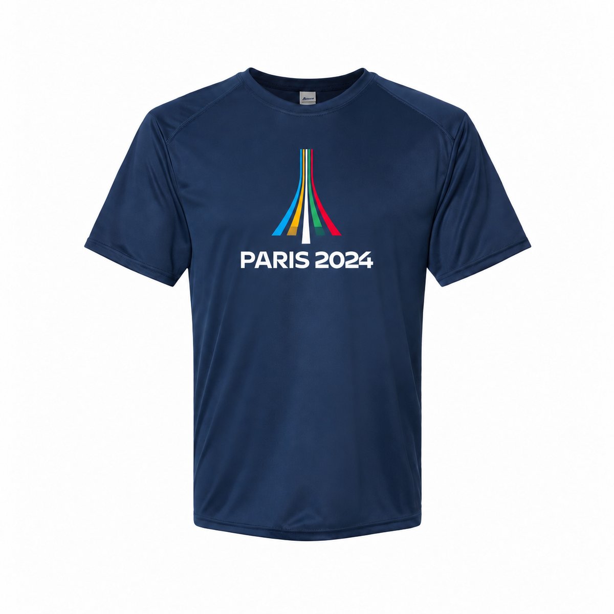 Paris 2024 Olympics youth polyester tee - Navy