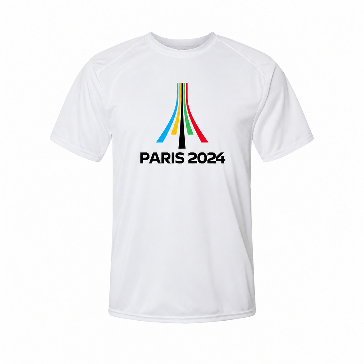 Paris 2024 Olympics youth polyester tee - White
