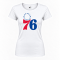 Women's Philadelphia 76ers Round Neck T-Shirt, White