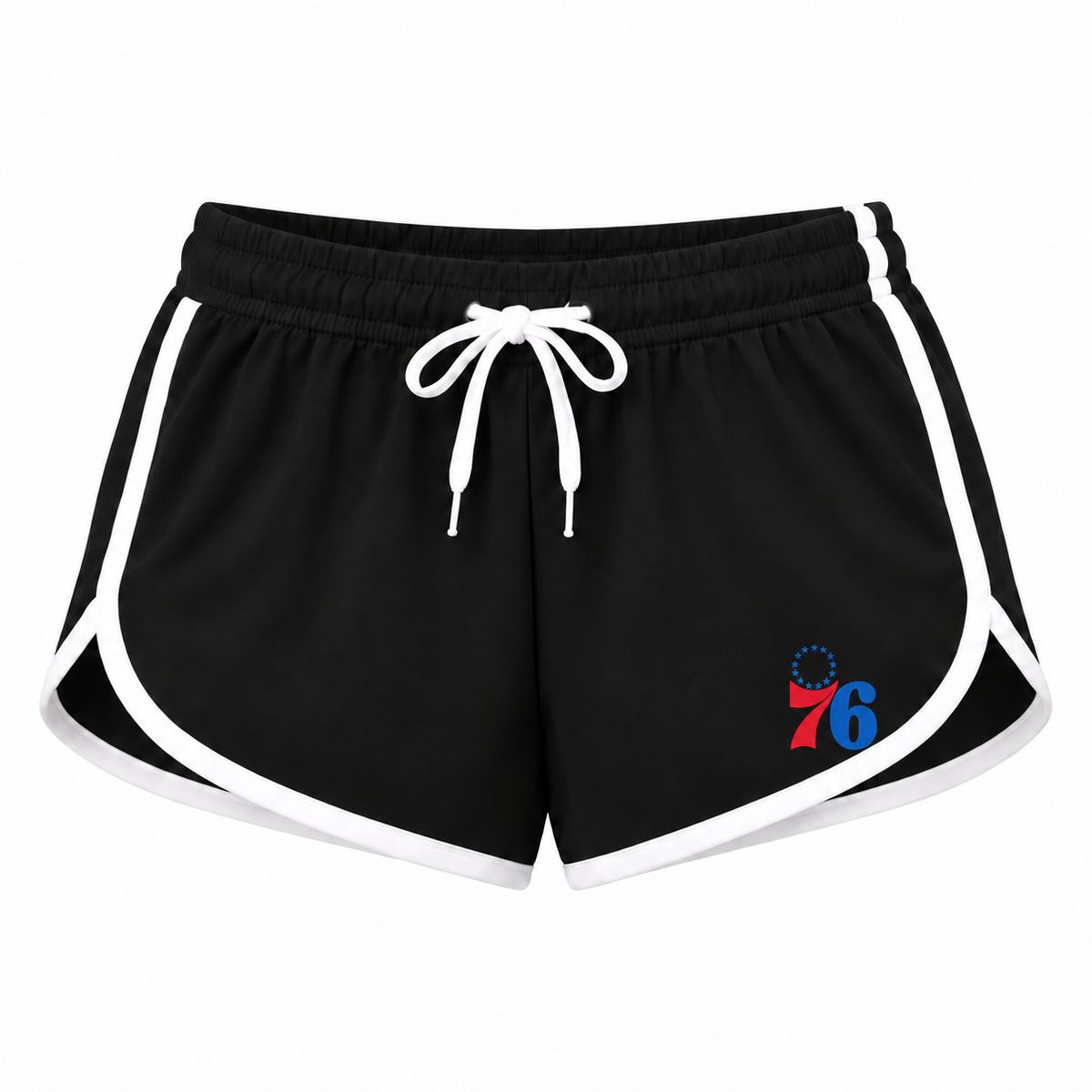 Women's Philadelphia 76ers Booty Shorts, Black