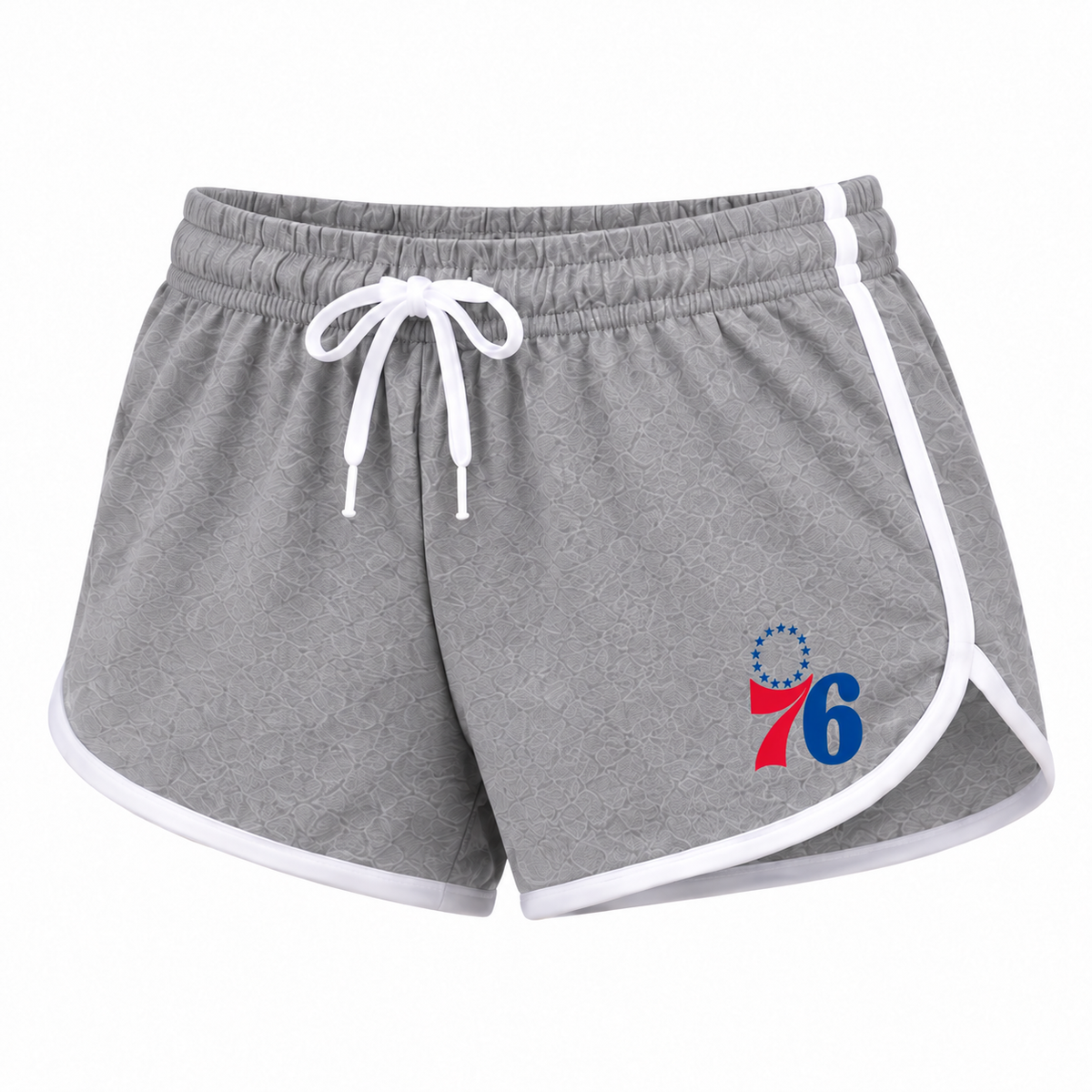 Women's Philadelphia 76ers Booty Shorts, Gray