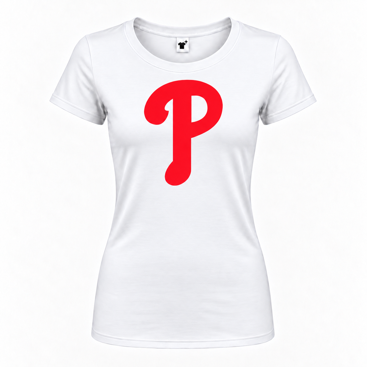 Women's Philadelphia Phillies Round Neck T-Shirt, white