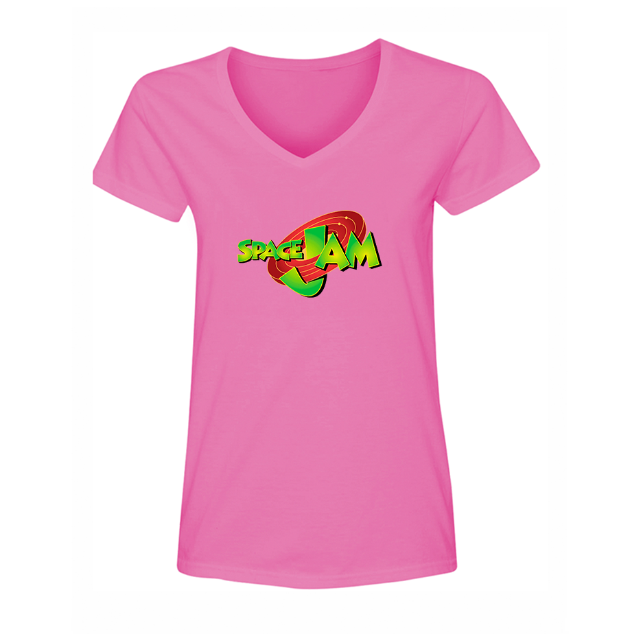 Women's Space Jam  V-Neck T-Shirt