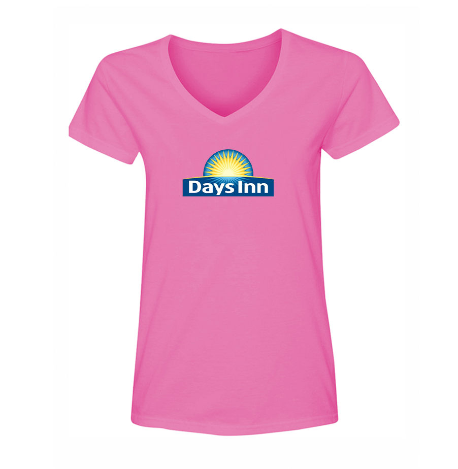 Women's Days Inn  V Neck T-Shirt