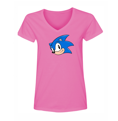 Women's  Sonic the Hedgehog V Neck T-Shirt