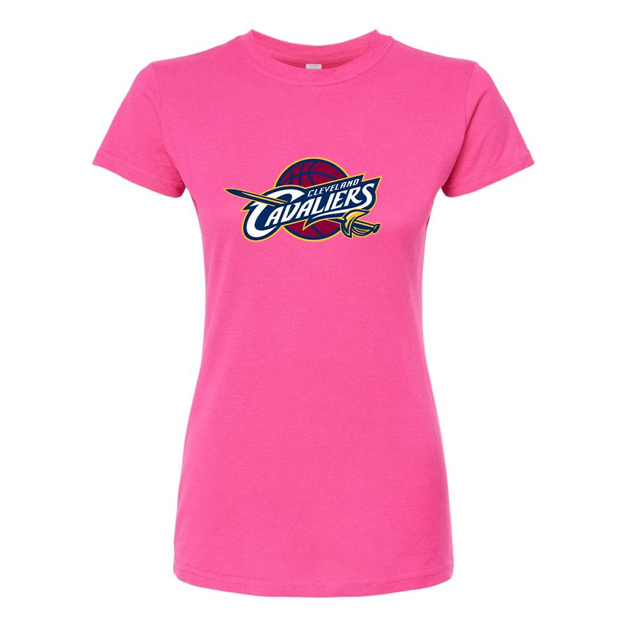 Women's Cleveland Cavaliers  Round Neck T-Shirt