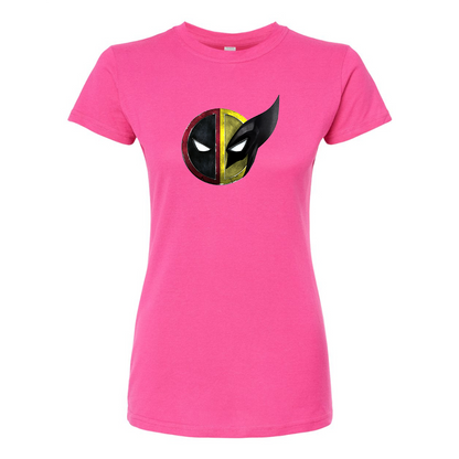 Women's Deadpool & Wolverine Round Neck T-Shirt