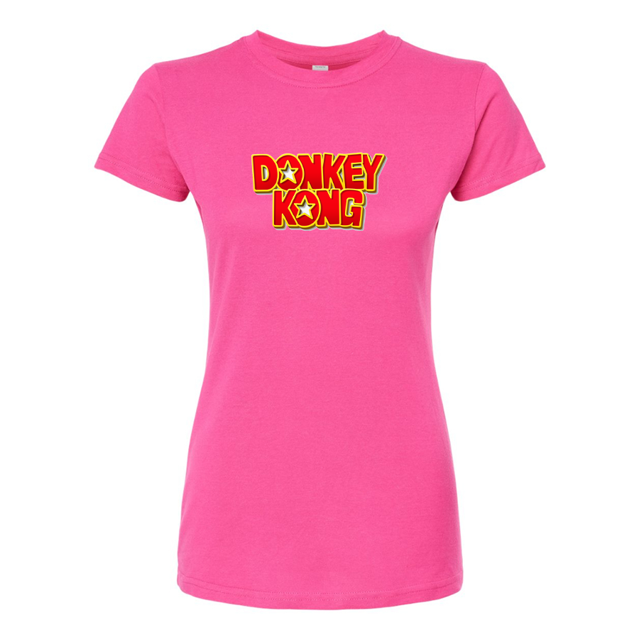 Women's Donkey Kong  Round Neck T-Shirt