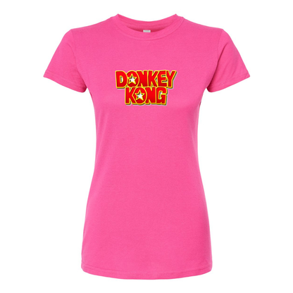 Women's Donkey Kong  Round Neck T-Shirt