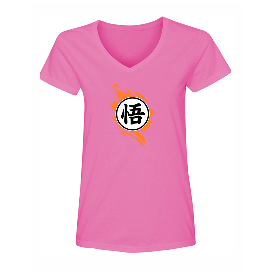 Women's Dragon Ball Z Goku  V-Neck T-Shirt