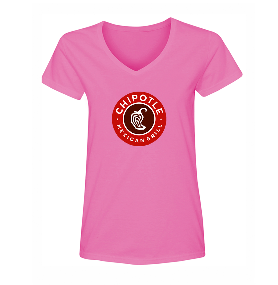 Women's Chipotle Mexican Grill  V-Neck T-Shirt