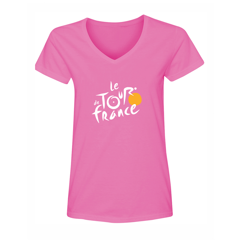 Women's Le Tour De France V Neck T-Shirt