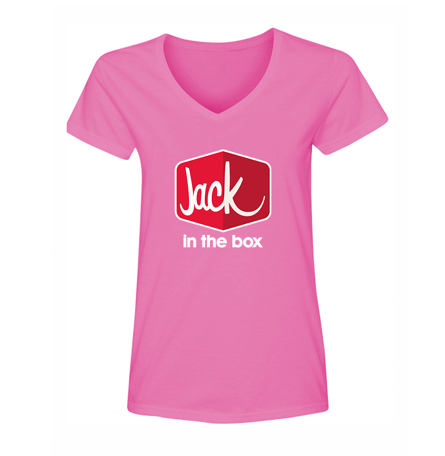 Women's Jack In The Box V Neck T-Shirt