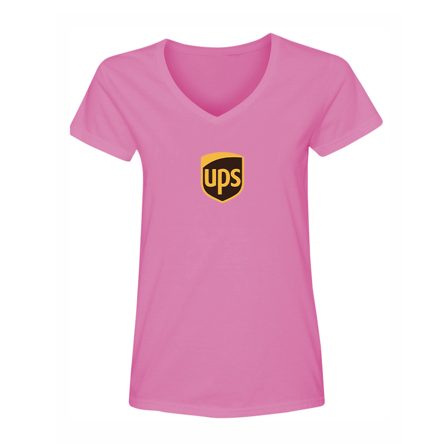 Women's UPS V Neck T-Shirt – Graphic Cotton T-Shirt | TeesCustomize