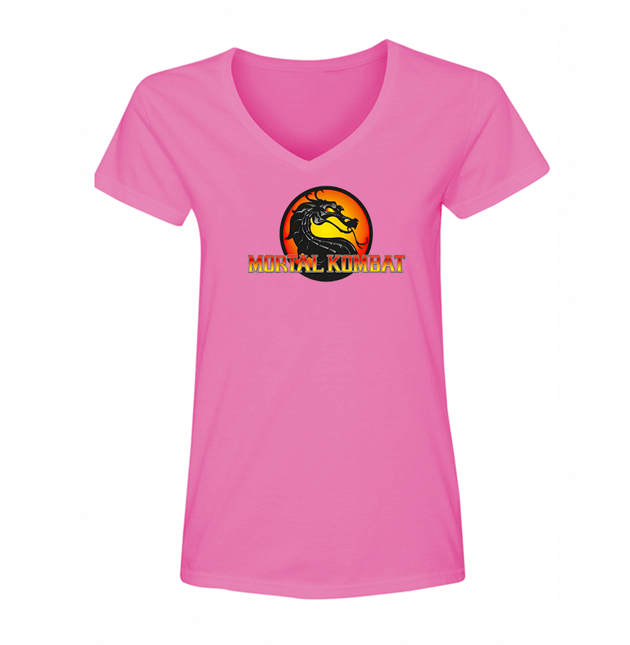 Women's  Mortal Kombat V Neck T-Shirt