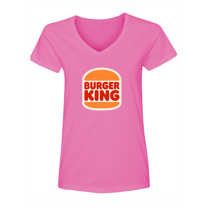 Women's Burger King V Neck T-Shirt