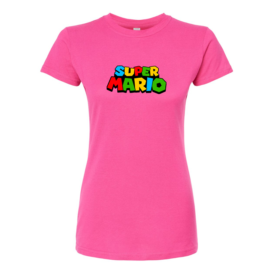 Women's Super Mario Round Neck T-Shirt