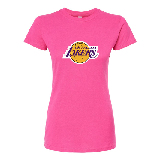 Women's Los Angeles Lakers Round Neck T-Shirt