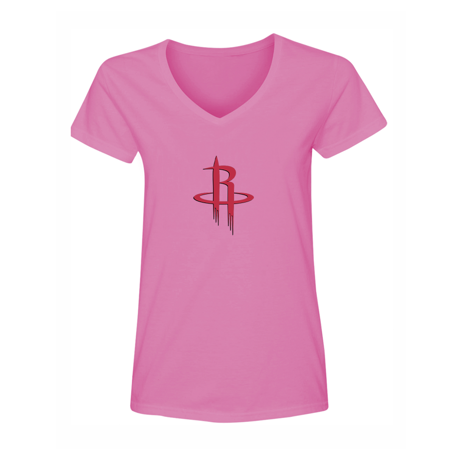 Women's Houston Rockets V Neck T-Shirt