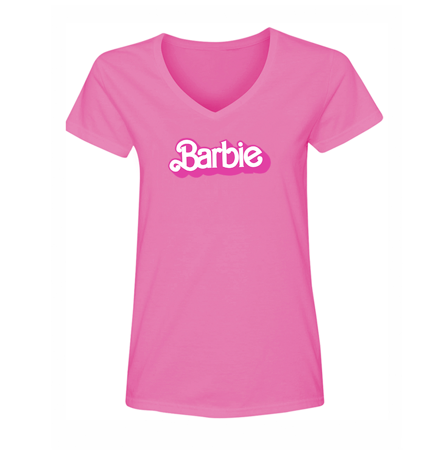 Women's  Barbie V Neck T-Shirt