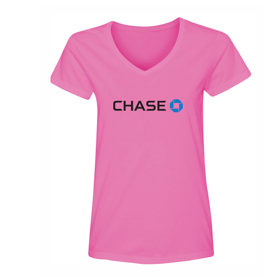 Women's Chase Bank V Neck T-Shirt