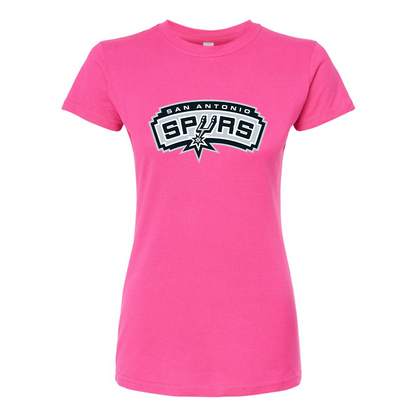 Women's San Antonio Spurs Round Neck T-Shirt