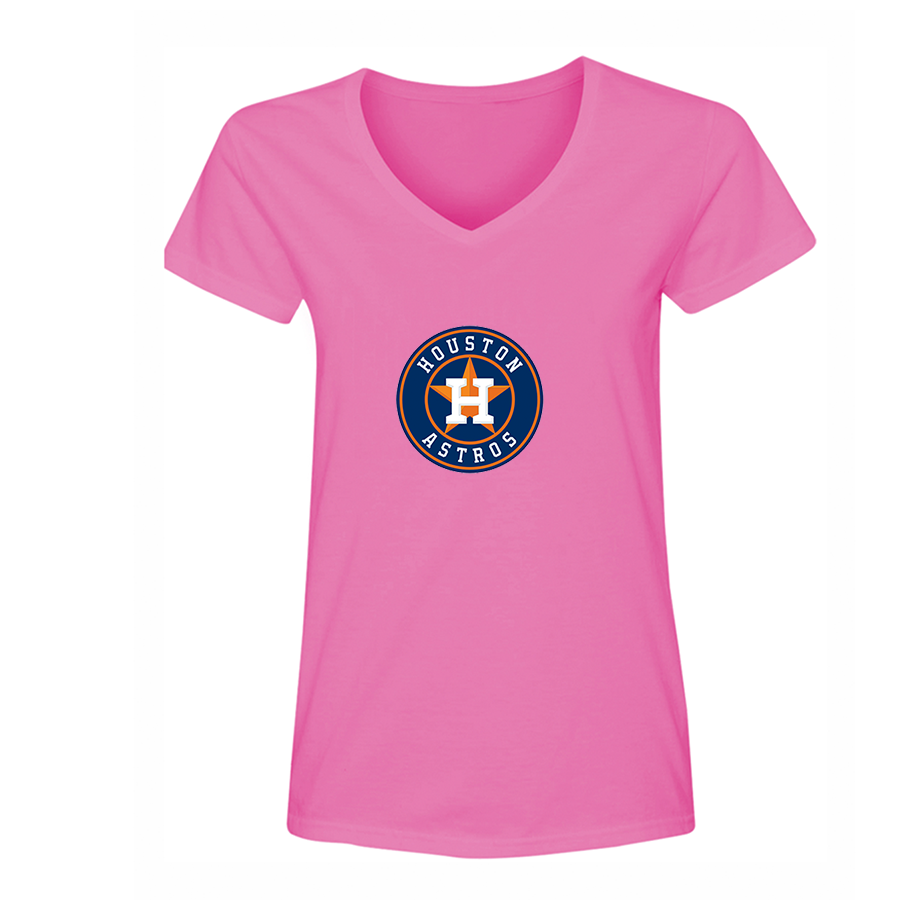 NBA Women's Houston Astros V-Neck T-Shirt