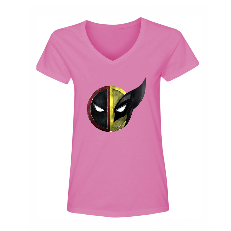 Women's Deadpool & Wolverine V Neck T-Shirt