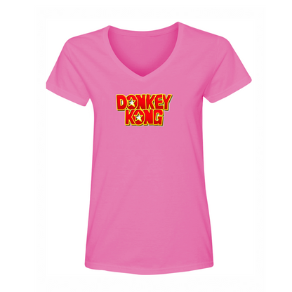 Women's Donkey Kong V Neck T-Shirt