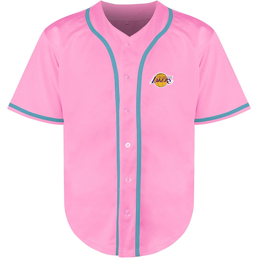 Men's Los Angeles Lakers Baseball Jersey