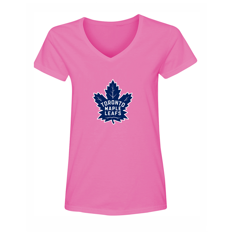 Women's NHL - Toronto Maple Leaf V-Neck T-Shirt