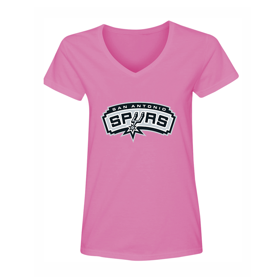 Women's San Antonio Spurs V Neck T-Shirt