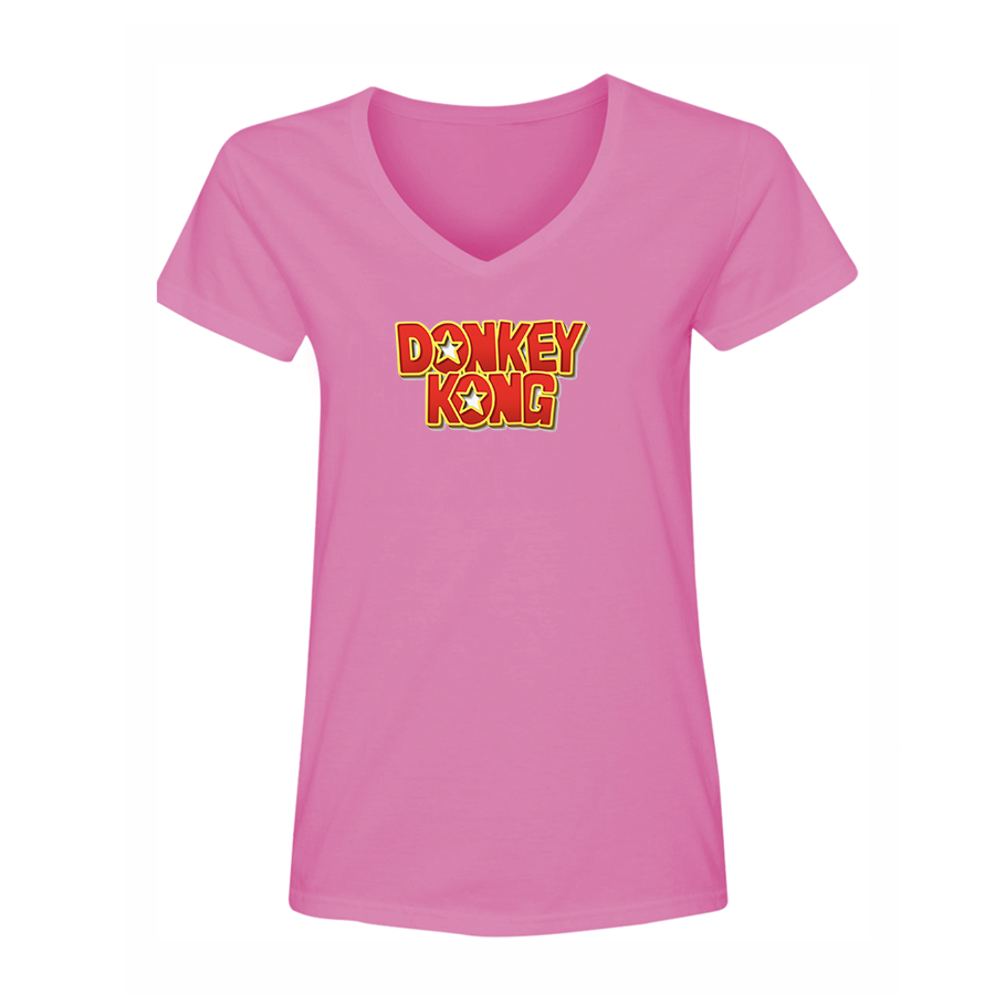 Women's Donkey Kong V Neck T-Shirt