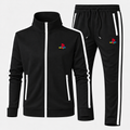 Classic multicolor PlayStation Dri-Fit Tracksuit in Black, updated style with contrast zippered pockets