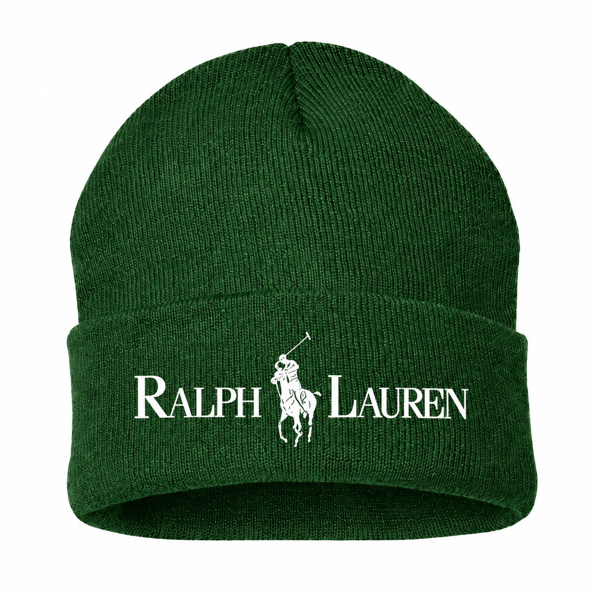 Polo Ralph Lauren white-logo beanie in Forest Green