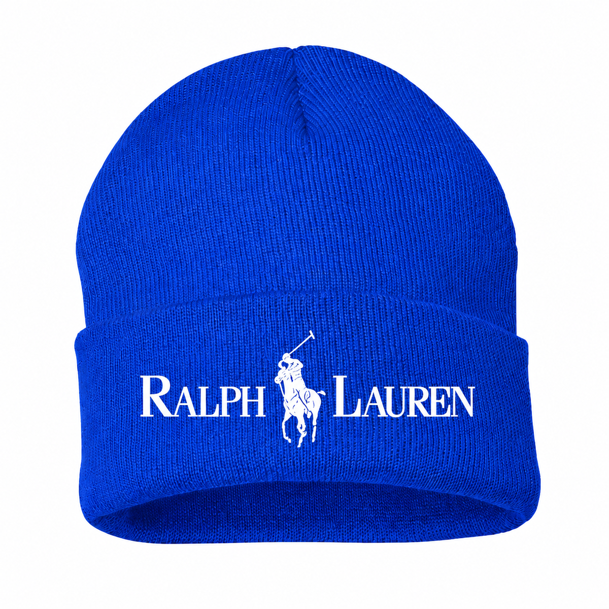 Polo Ralph Lauren white-logo beanie in Royal Blue