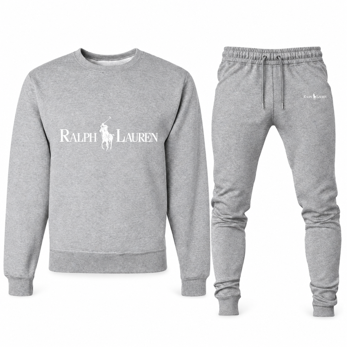 Men's Polo Ralph Lauren sweatshirt and joggers set, Gray