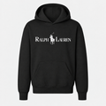 Youth Polo Ralph Lauren white design pullover hoodie, Black