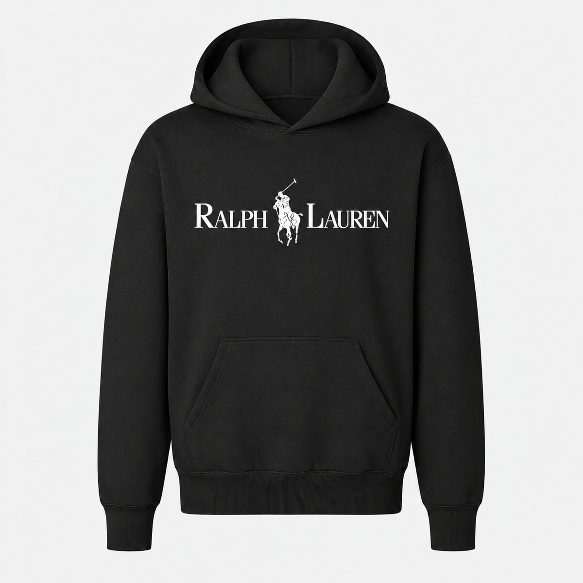 Youth Polo Ralph Lauren white design pullover hoodie, Black