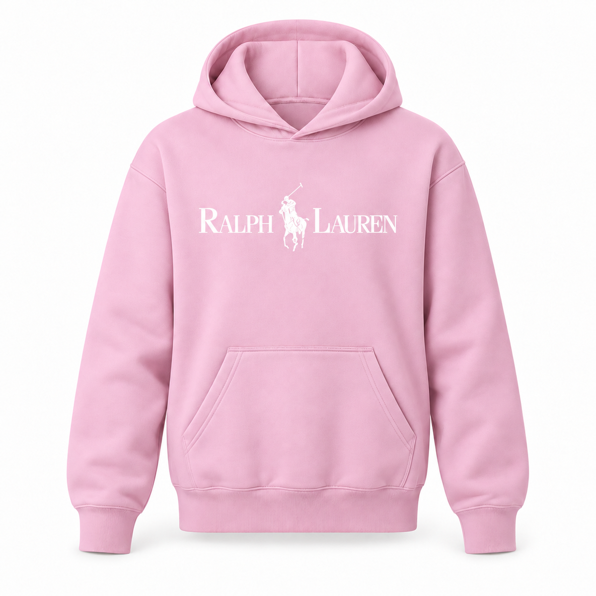 Youth Polo Ralph Lauren white design pullover hoodie, Light Pink