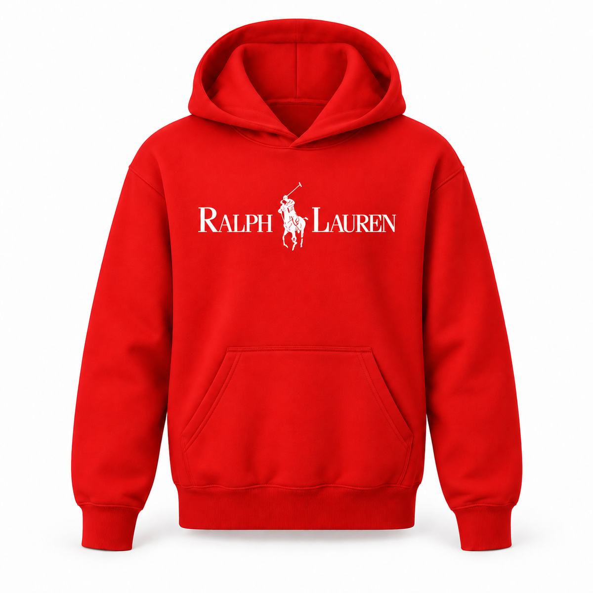 Youth Polo Ralph Lauren white design pullover hoodie, Red