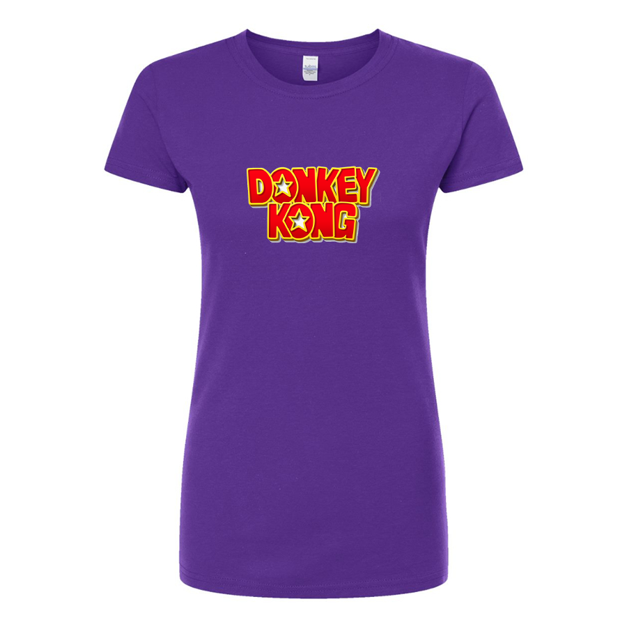 Women's Donkey Kong  Round Neck T-Shirt