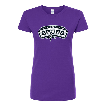 Women's San Antonio Spurs Round Neck T-Shirt